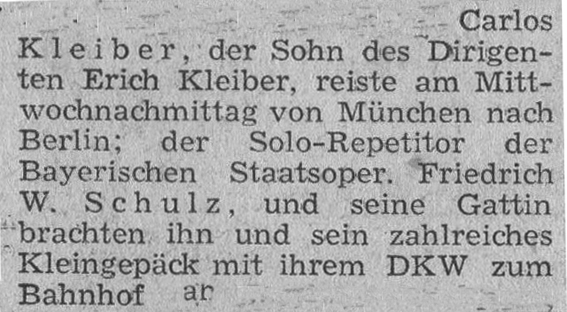 Carlos Kleiber München 1953